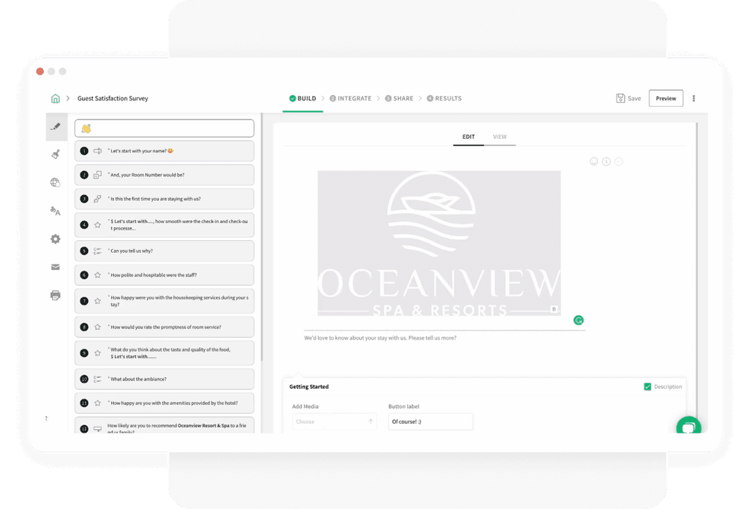 Conduct highly personalized surveys Conduct highly personalized surveys