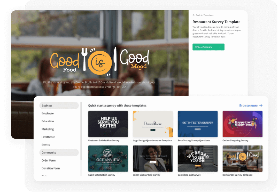Browse through template library Browse through template library