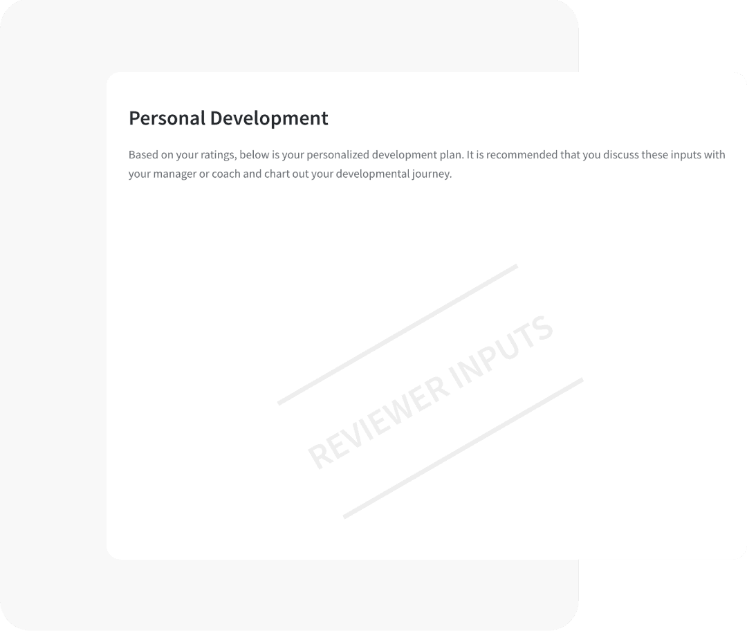 Actionable development plans Actionable development plans